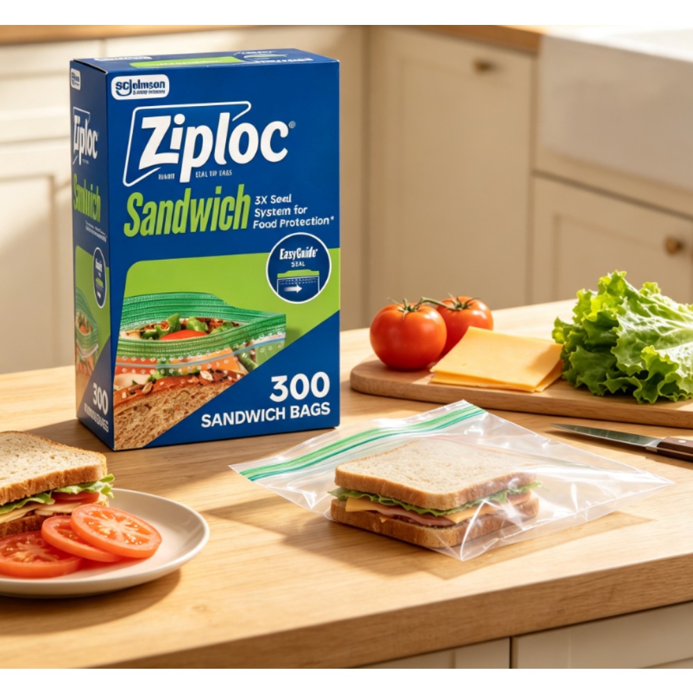Ziploc Food Storage - Ziploc ® Merk Sandwichzakjes met EasyGuide