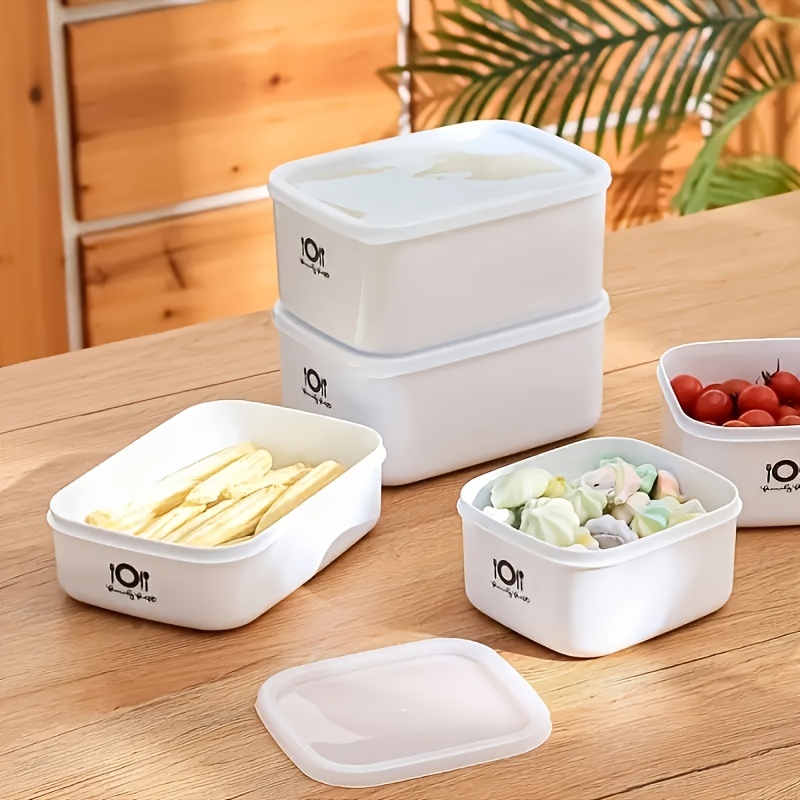 Food Storage Containers Plastic Box - Voedselveilige rechthoekige plastic lunchbox, verzegelde opbergdoos