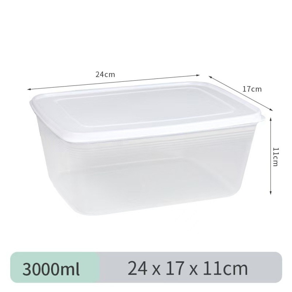 Food Storage Bins - Stapelbare koelkastvoedselcontainer Transparante opbergdoos Keukenorganizer Bin