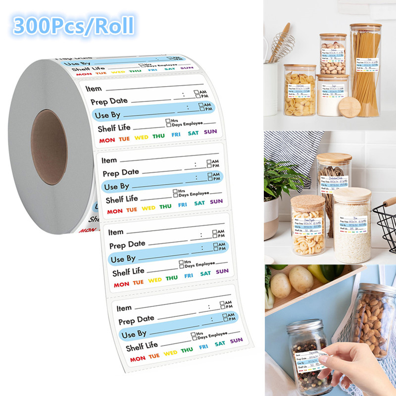 Food Storage Expiration Dates - ● 300 Stuks/Roll Keuken Datum Voedsel
