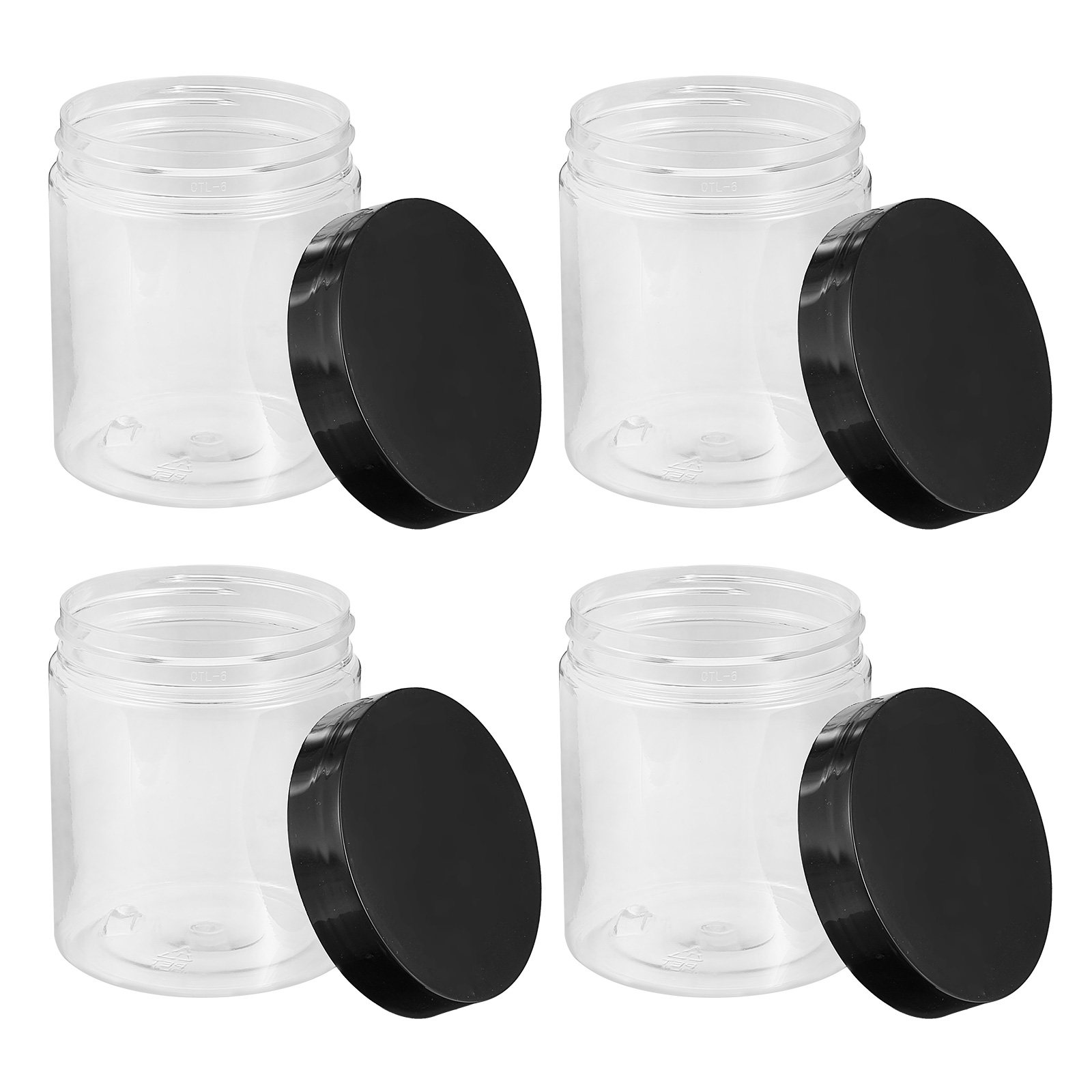 Food Storage Containers - 12 stuks doorzichtige plastic opbergpotten, verzegelde