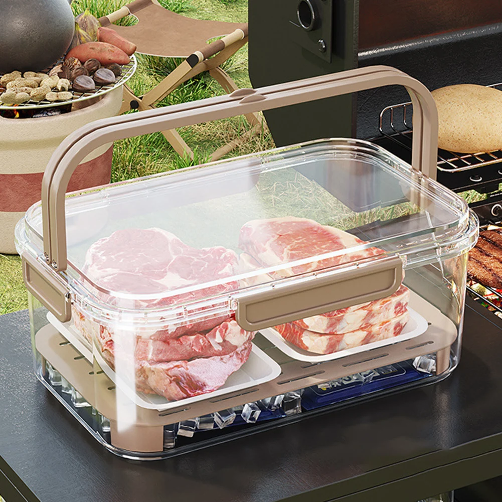 Food Storage Containers Plastic Box - Draagbare voedselopslagcontainer Luchtdichte frisheidsdoos met grote
