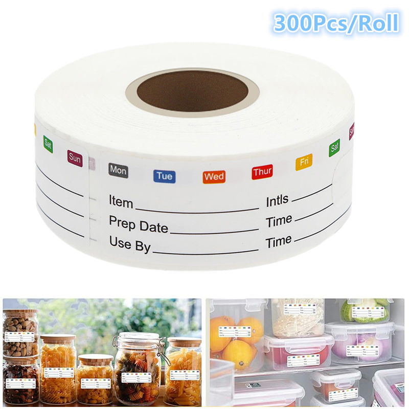 Food Storage Expiration Dates - 300 Stuks/Roll Snoep Opslag Vervaldatum Label