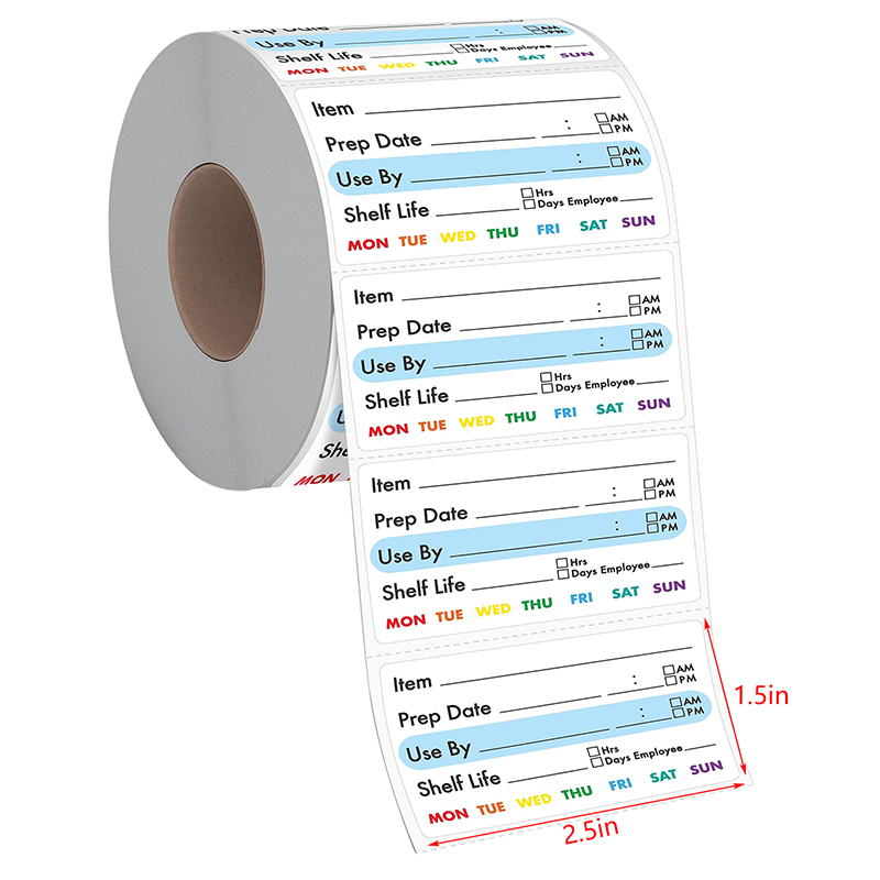 Food Storage Expiration Dates - 300 Stuks/Roll Datum Label Zelfklevende Sticker
