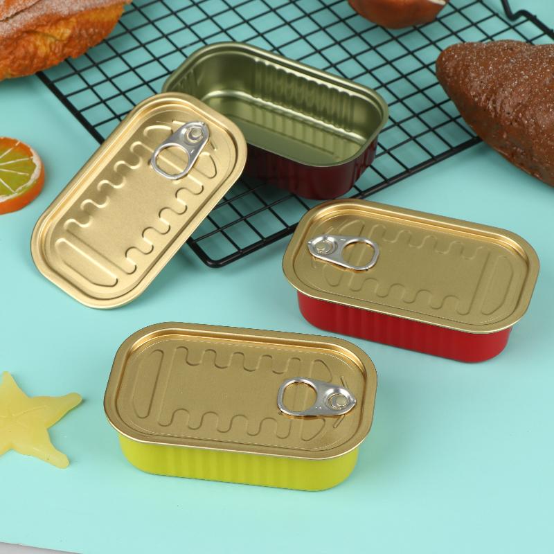Food Storage Boxes - 2 stuks lege mini blikken doosjes,