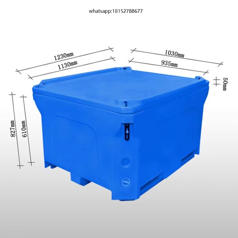 Food Storage Boxes - 660L geïsoleerde, rotatiegegoten kunststofbox voor de