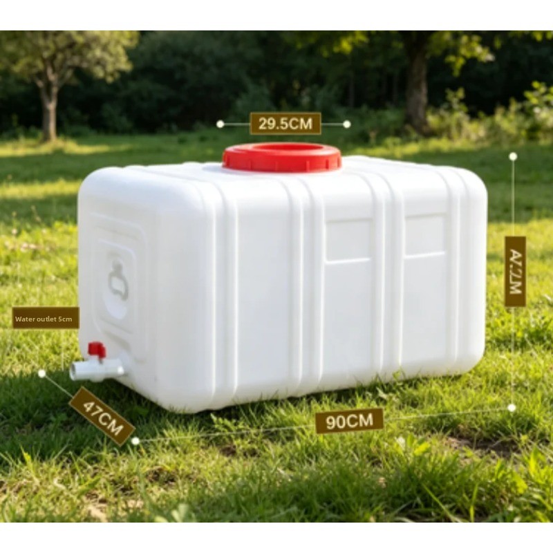 Food Storage Reserve - 200L Horizontale Kunststof Watertank voor Voedsel,