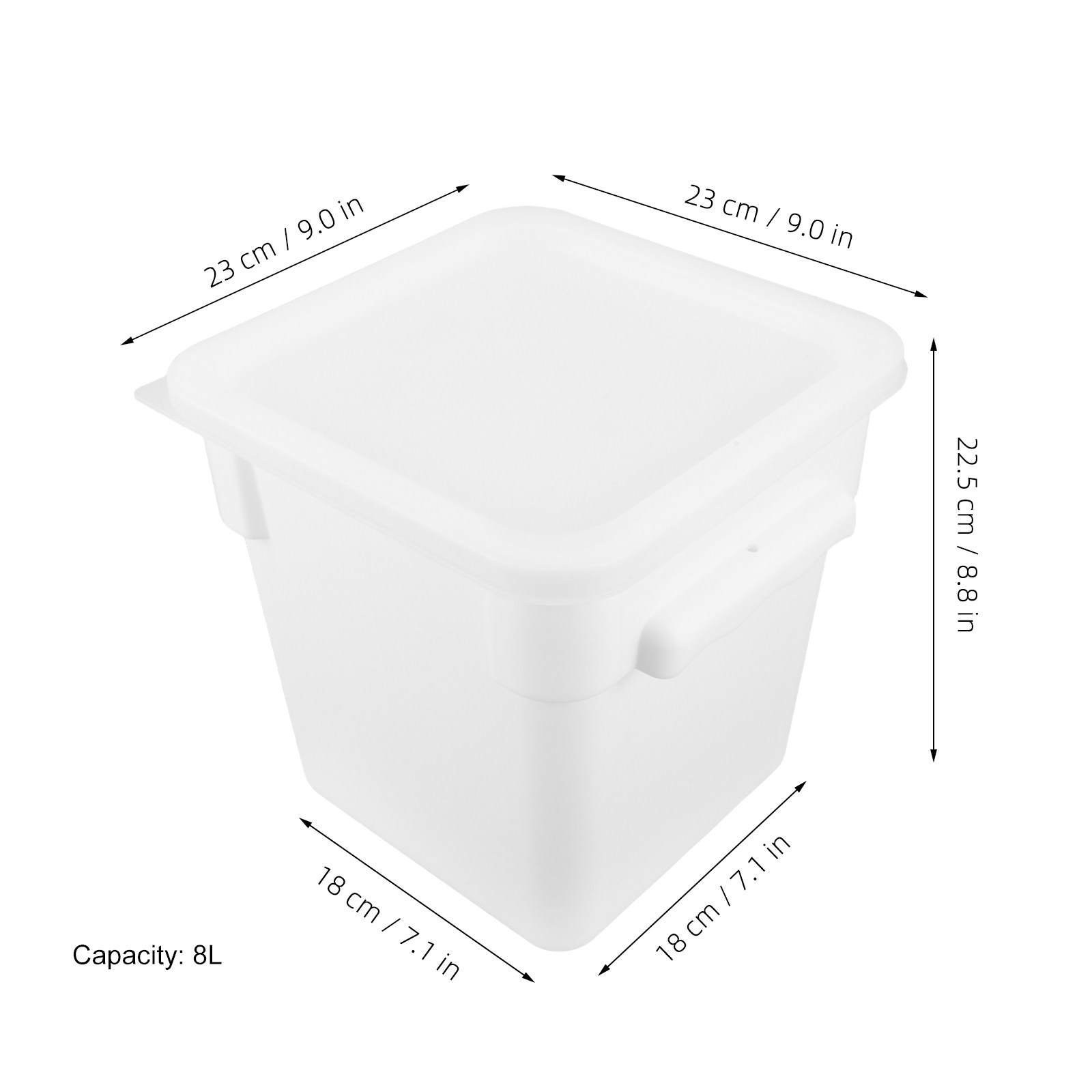 8L Vierkante Stapelbare Plasti - Food Storage Containers recensie en prijs