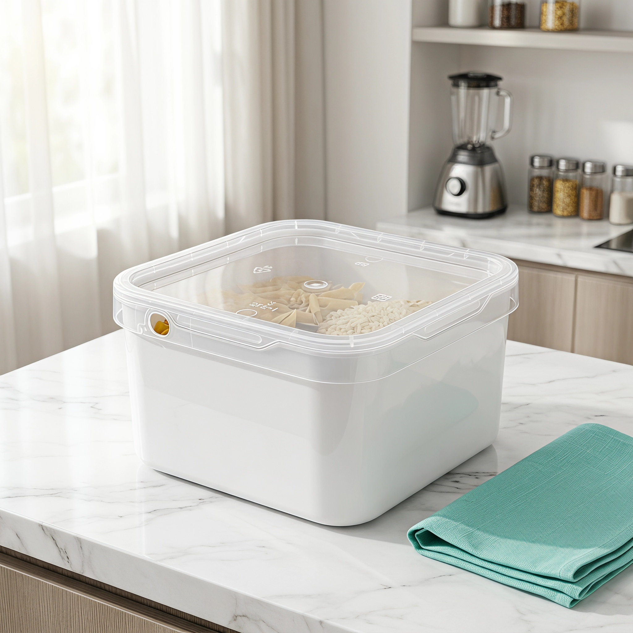 2 stuks vierkante plastic emme - Food Storage Containers With Lids recensie en prijs