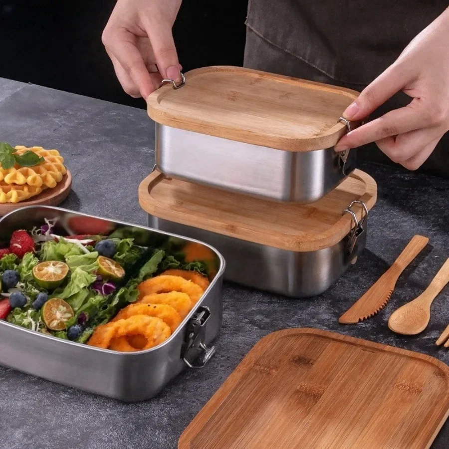 Nieuwe 304 roestvrijstalen lun - Food Storage Bins recensie en prijs