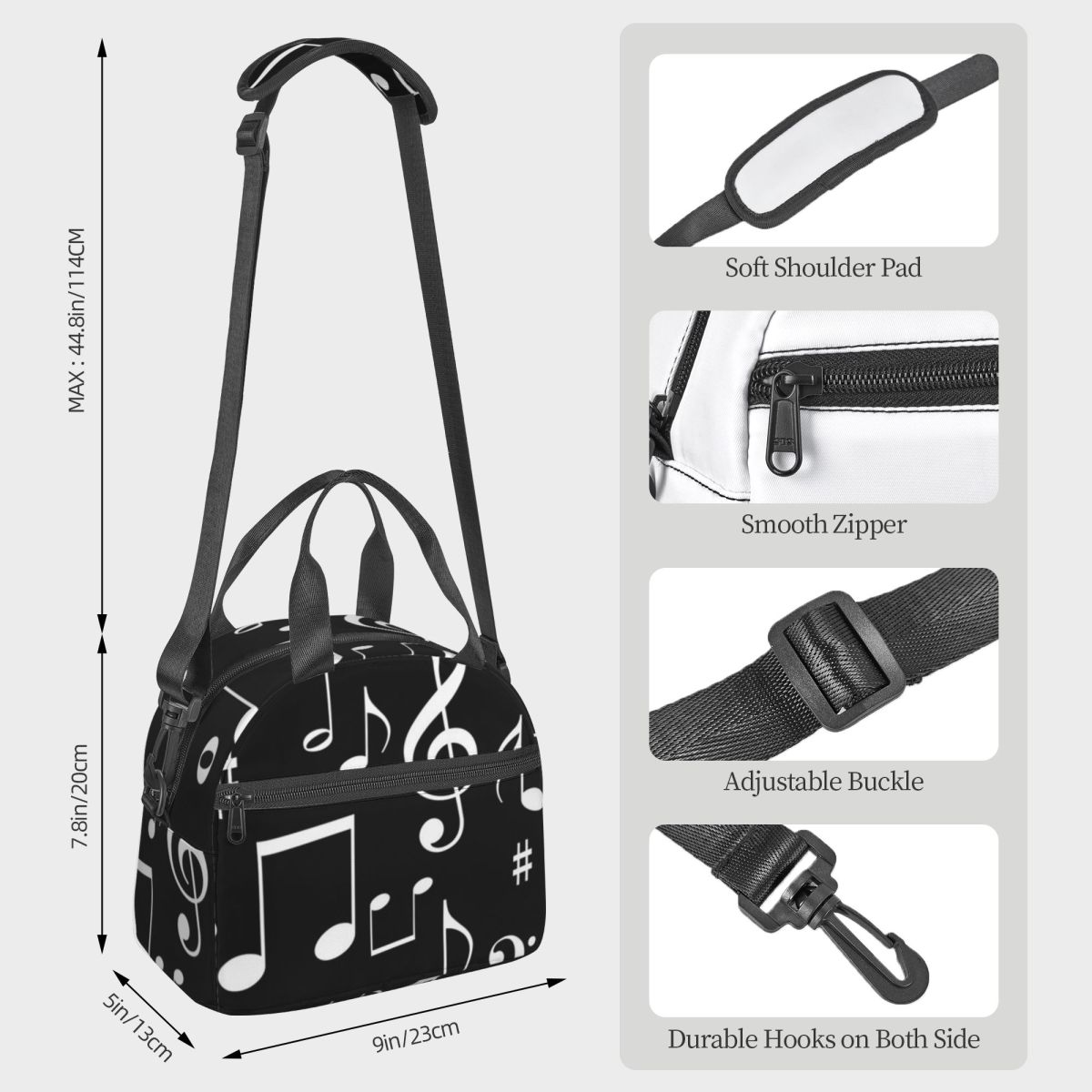 Muzieknoten geïsoleerde luncht - Food Storage Notes recensie en prijs