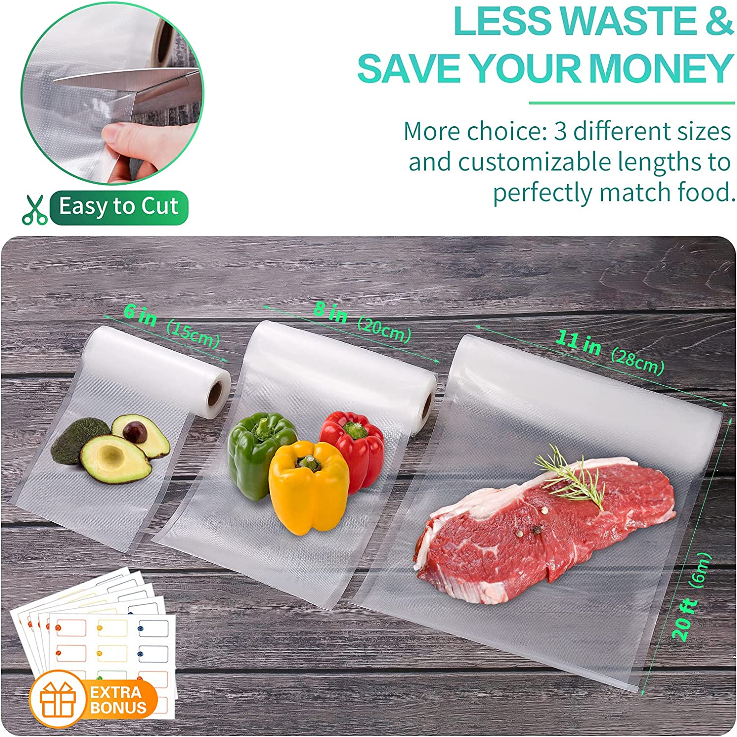 Keukenzakken voor vacuümvoedse - Vacuum Sealer Bag recensie en prijs
