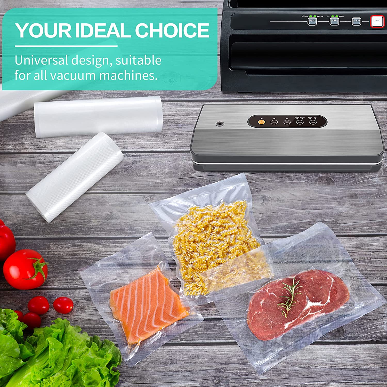 Keukenzakken voor vacuümvoedse - Vacuum Sealer Bag recensie en prijs