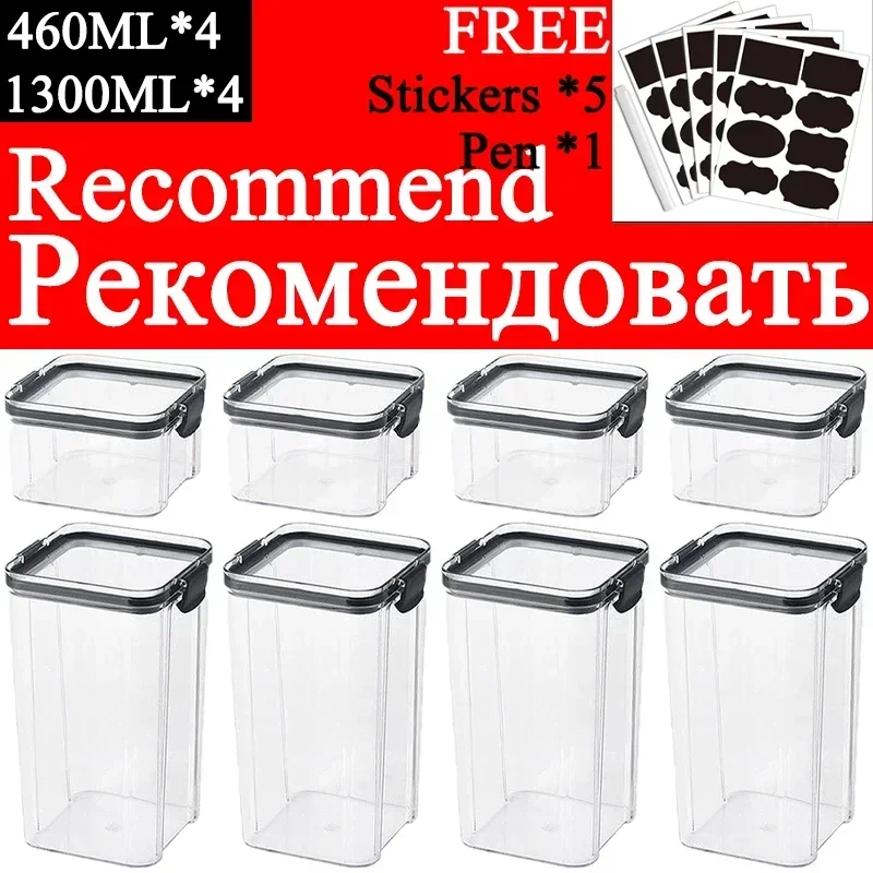 460-1800 ml Sets Stapelbare Ke - Food Storage Kitchen Container Set recensie en prijs