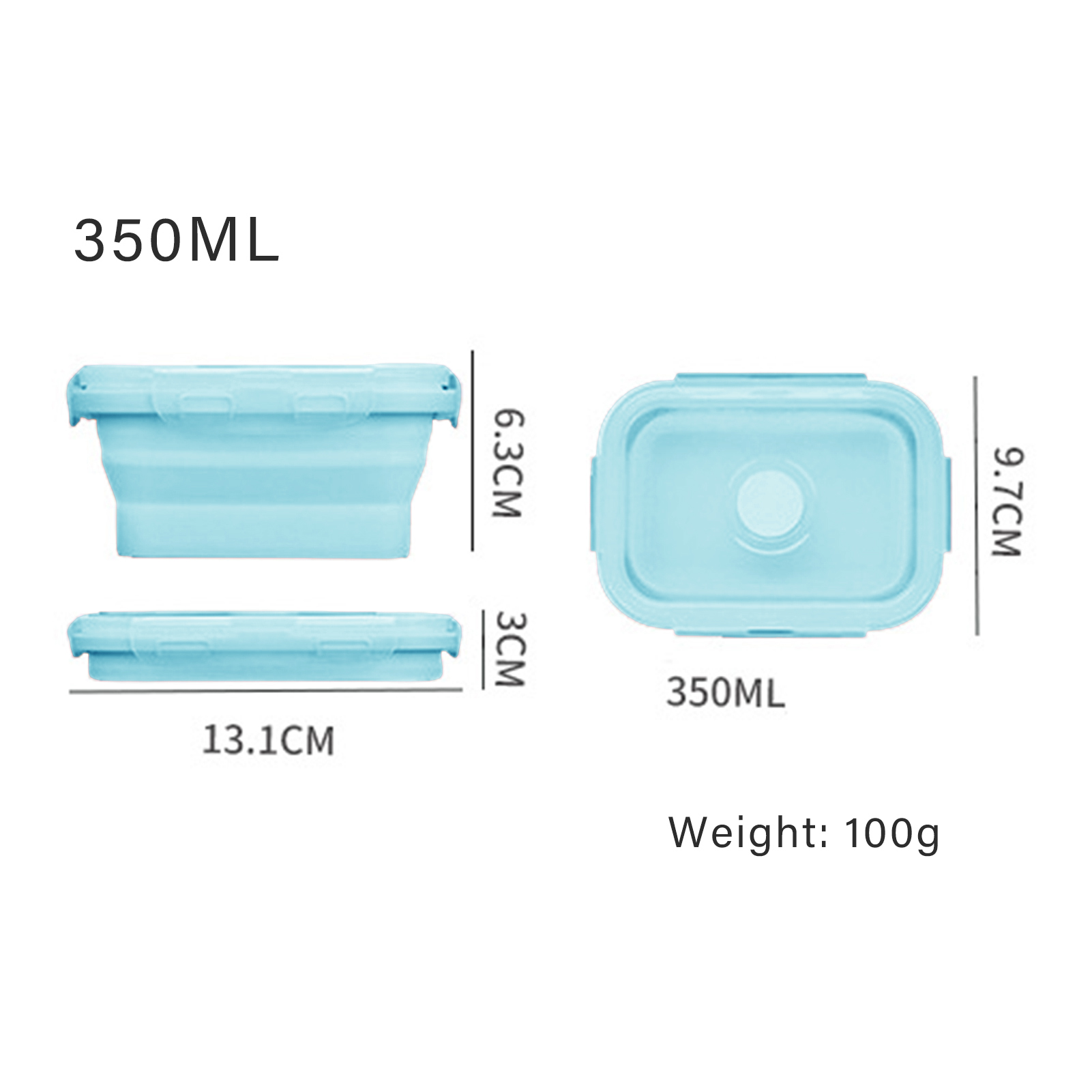 Siliconen lunchbox, voedselvei - Food Storage Containers Plastic Box recensie en prijs
