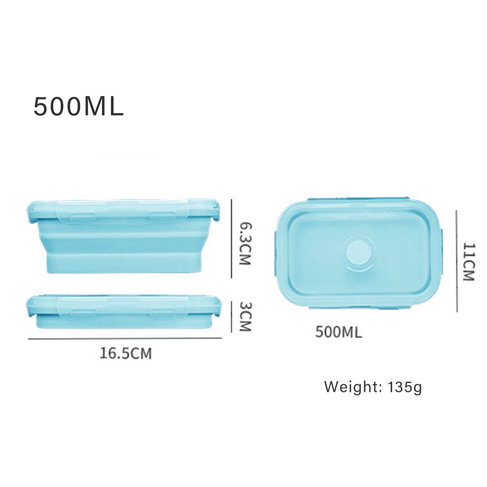 Siliconen lunchbox, voedselvei - Food Storage Containers Plastic Box recensie en prijs