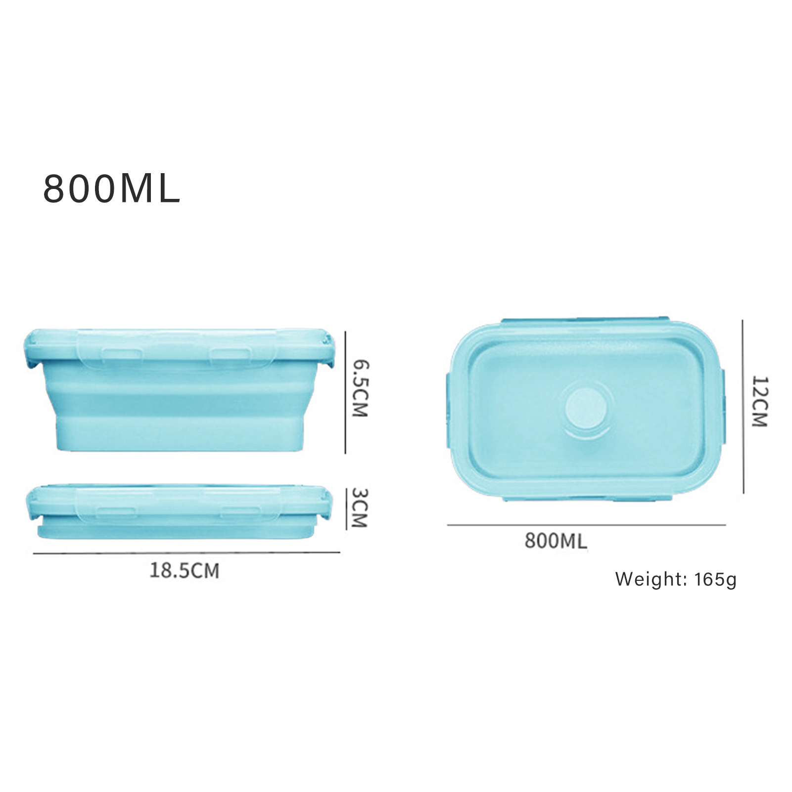 Siliconen lunchbox, voedselvei - Food Storage Containers Plastic Box recensie en prijs
