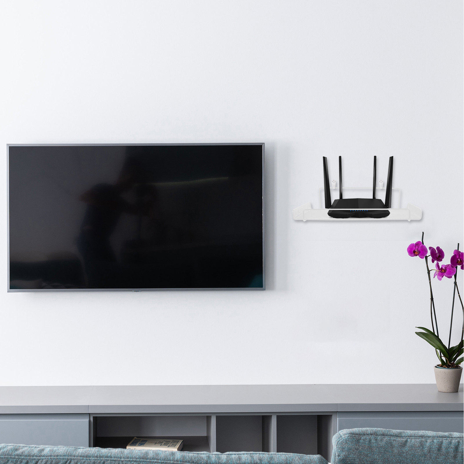 Wandmontage routerhouder zonde - Food Storage Boxes recensie en prijs