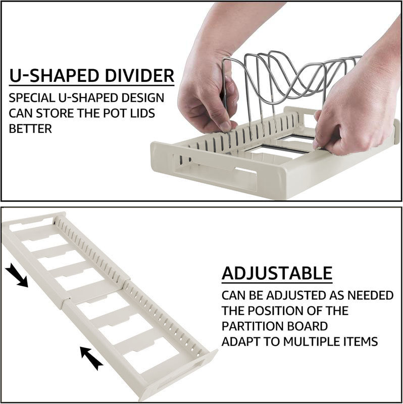 Uitbreidbare keukenpan- en pan - Food Storage Dividers recensie en prijs