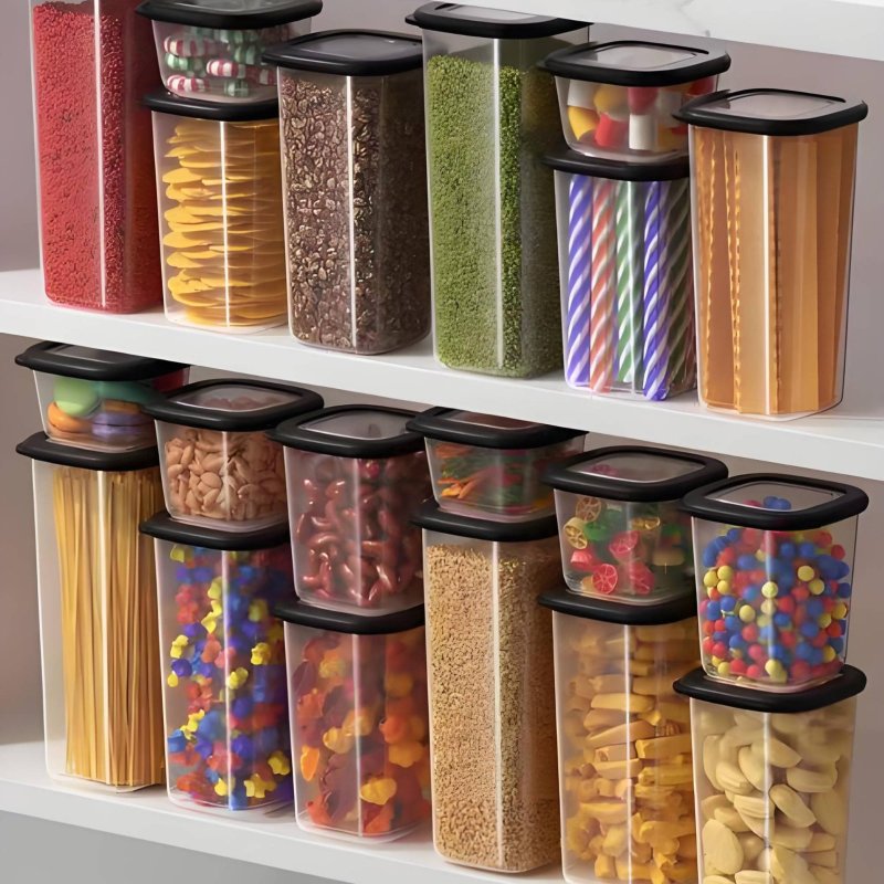 6-delige luchtdichte voedselbe - Food Storage Bins recensie en prijs