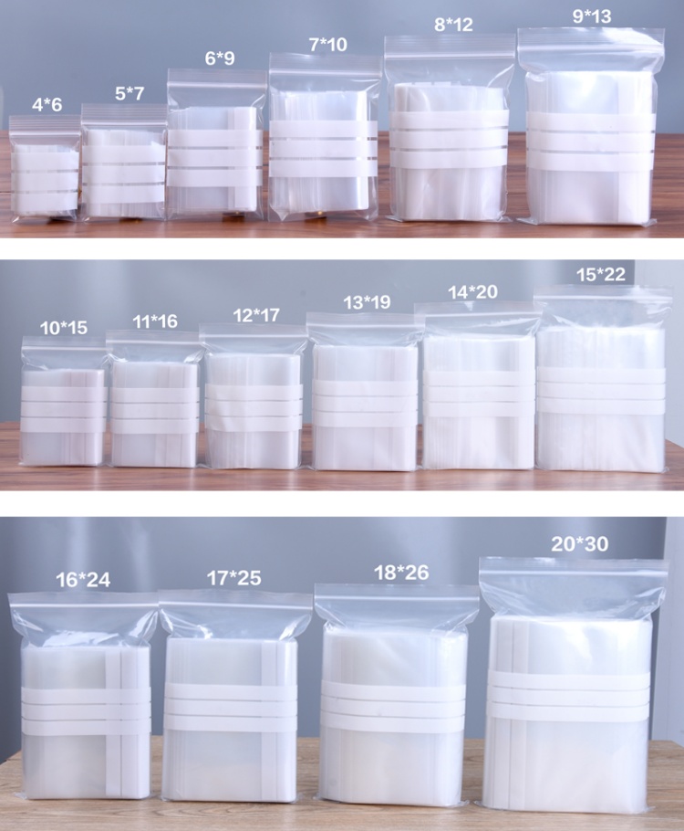 200 STKS PE Doorzichtige Plast - Food Storage Zip Lock Bags recensie en prijs