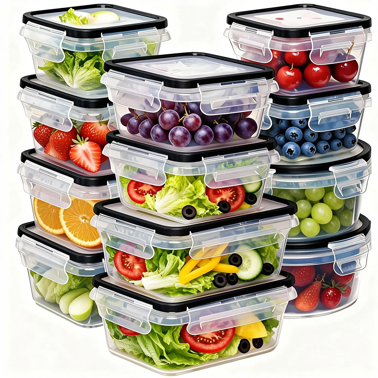 「Gratis verzending」 40-delige  - Food Storage Kitchen Container Set recensie en prijs