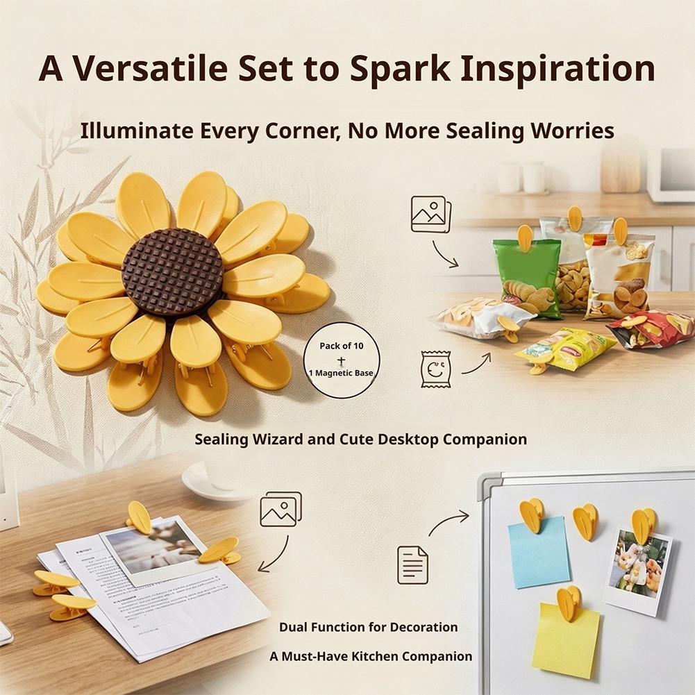 10 Stuks Leuke Zonnebloem Magn - Food Storage Notes recensie en prijs