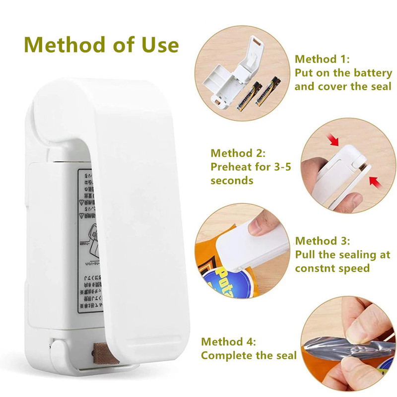 Draagbare Tas Heat Sealer Plas - Food Storage Zip Lock Bags recensie en prijs