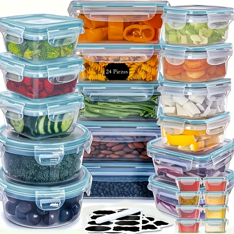 48-delige BPA-vrije voedselbew - Food Storage Kitchen Container Set recensie en prijs