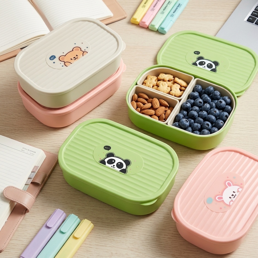 Leuke plastic lunchbox met com - Food Storage Dividers recensie en prijs